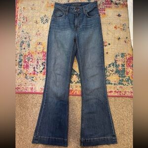 Stylish Blue Flare Women's Jeans